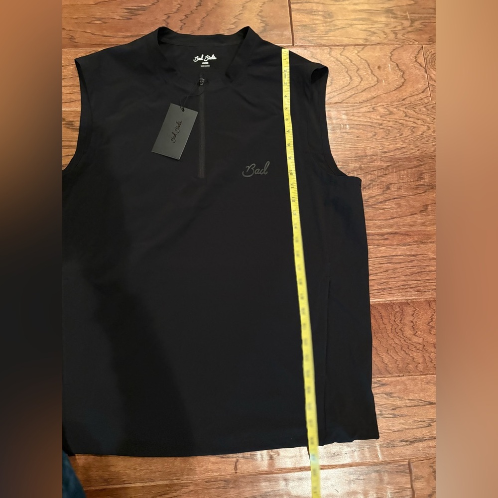 NWT Bad Birdie Men's Bad Elements Wind Golf Vest Size  Large Black - Picture 14 of 14